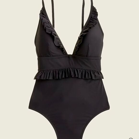 J Crew Ruffle deep-V one-piece swimsuit 16 - Picture 8 of 8